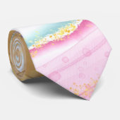 Mannen van de inkt van de zon- en regenboogalcohol stropdas (Opgerold)