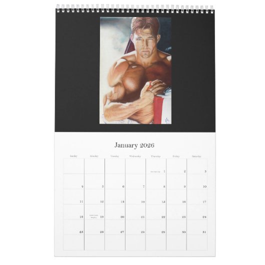 Mannen van de kunst kalender (Jan 2026)