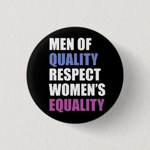 "Mannen van de kwaliteit van de eerbied voor de ge Ronde Button 3,2 Cm