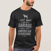 Mannen van de pap Garage van American Foxhound T-shirt (Voorkant)