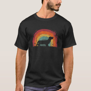 Mannen van de regenbooghond Vrouwen T-shirt