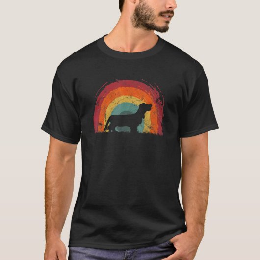 Mannen van de  regenbooghond Vrouwen T-shirt (Voorkant)