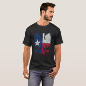 Mannen van de Texaanse vlag T-shirt (Voorkant volledig)