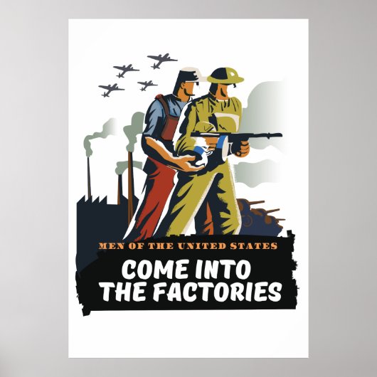Mannen van de Verenigde Staten, WW2-poster Poster (Voorkant)