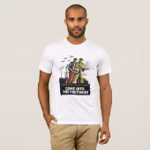 Mannen van de Verenigde Staten, WW2-poster T-shirt (Voorkant volledig)