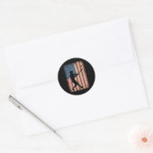 Mannen van de VS Amerikaanse FL Ronde Sticker (Envelop)