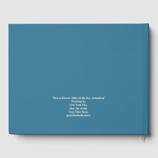 Mannen van de woestijn, cadeautjes van het Zee, Je Gastenboek (Achterkant)