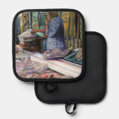 Mannen van de woestijn, cadeautjes van het Zee, Je Pannenlap (Voorkant / Achterkant)