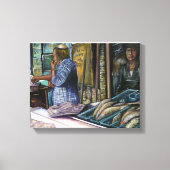 Mannen van de woestijn, Geschenken van het Zee. Je Canvas Afdruk (Voorkant)