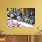 Mannen van de woestijngeschenken van het Zee Jeruz Canvas Afdruk (Insitu (Woonkamer))