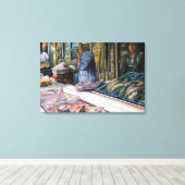 Mannen van de woestijngeschenken van het Zee Jeruz Canvas Afdruk (Insitu (Houten vloer))