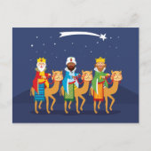 Mannen van drie weken op kameel briefkaart (Voorkant)