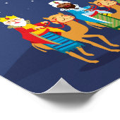 Mannen van drie weken op kameel poster (Hoek)