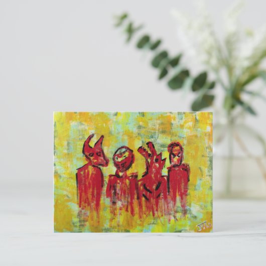 "Mannen van een bepaalde smaak" Briefkaart (Staand voorkant)