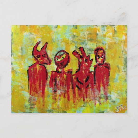 "Mannen van een bepaalde smaak" Briefkaart (Voorkant)