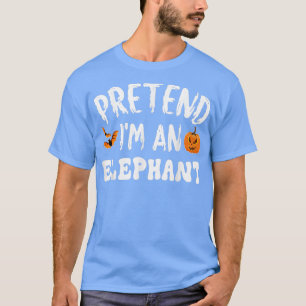 Mannen van een olifant halloween kostume t-shirt