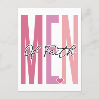 Mannen van geloof, geloof in God, vertrouw op Jezu Feestdagenkaart