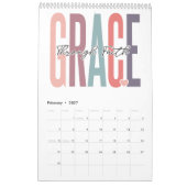 Mannen van geloofsovertuiging positief inspirerend kalender (Feb 2027)