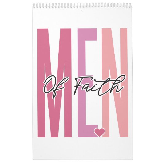 Mannen van geloofsovertuiging positief inspirerend kalender (Hoes)