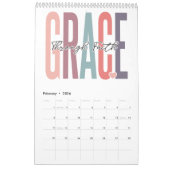 Mannen van geloofsovertuiging positief inspirerend kalender (Feb 2026)