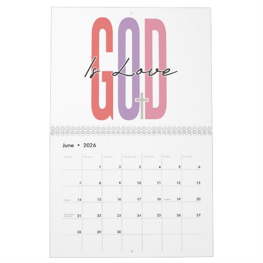 Mannen van geloofsovertuiging positief inspirerend kalender (Jun 2026)