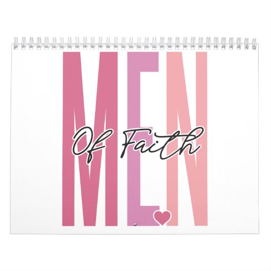Mannen van geloofsovertuiging positief inspirerend kalender (Hoes)