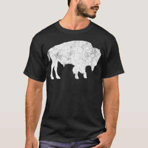 Mannen van het bizons-Dierenvriend met vervorming  T-shirt