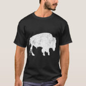 Mannen van het bizons-Dierenvriend met vervorming  T-shirt (Voorkant)
