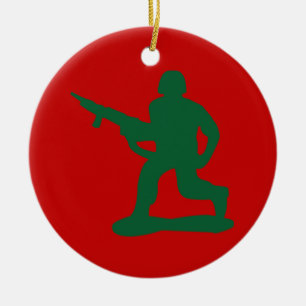 Mannen van het Groene Leger Keramisch Ornament