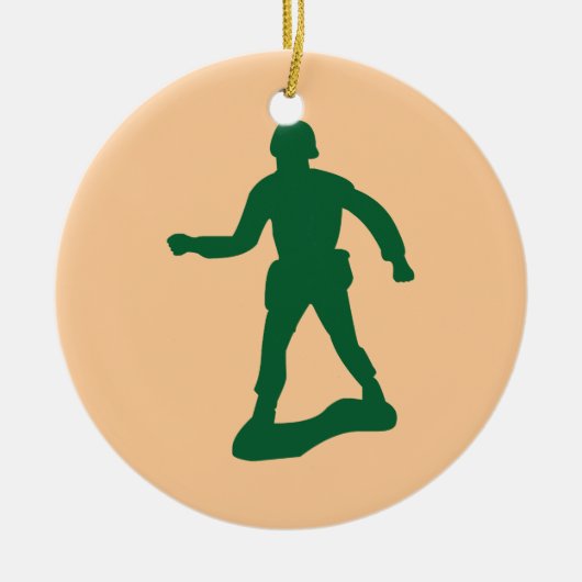 Mannen van het Groene Leger Keramisch Ornament (Voorkant)