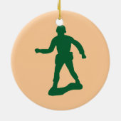 Mannen van het Groene Leger Keramisch Ornament (Achterkant)