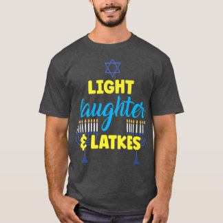 Mannen van het Jewish Festival van Hanukkah, laste T-shirt