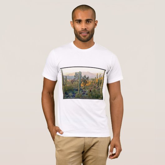Mannen van het landschap van Cave Creek Tee Shirt (Voorkant volledig)