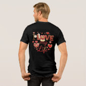 Mannen van 'I LOVE MY LIFE' Inspirerend T-shirt (Achterkant volledig)