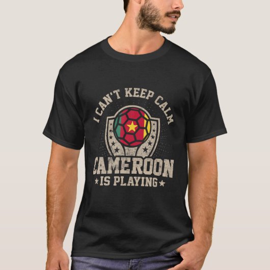 Mannen van Kameroense vlag T-shirt (Voorkant)