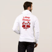 Mannen van kerstsnoeprietjes, volledig Zip Hoodie (Achterkant volledig)