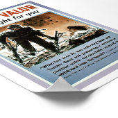Mannen van kleur poster (Hoek)