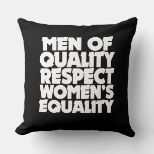 Mannen van kwaliteit respecteren de gelijkheid van kussen