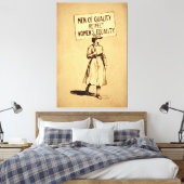 Mannen van kwaliteitsrespect voor vrouwen Gelijkhe Canvas Afdruk (Insitu (Slaapkamer))