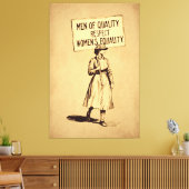 Mannen van kwaliteitsrespect voor vrouwen Gelijkhe Canvas Afdruk (Insitu (Woonkamer))
