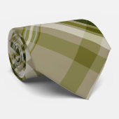 mannen van lindengroen en beige geblazen stropdas (Opgerold)