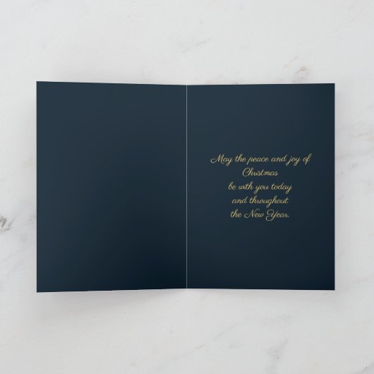 Mannen van Navy en Gold Three Wise Feestdagen Kaart (Binnen)