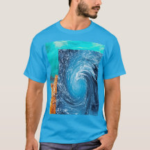 Mannen van Pacific Ocean Splash Blauwgroen