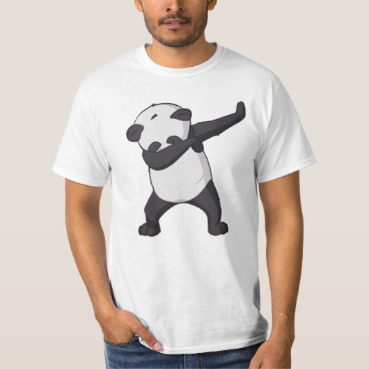 Mannen van Panda dab t-shirt (Voorkant)