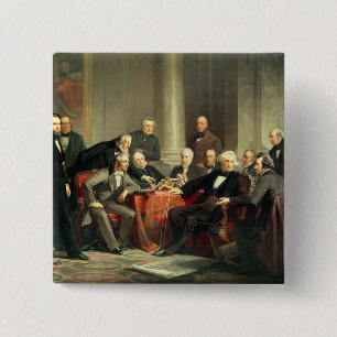 Mannen van Progress Vierkante Button 5,1 Cm