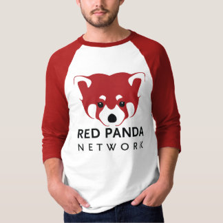 Mannen van Red Panda/Unisex Baseball T T-shirt