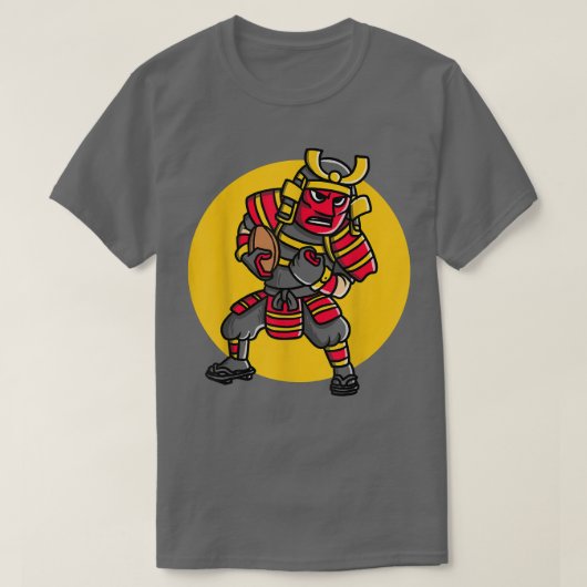 Mannen van Samurai Football Player T-shirt (Design voorkant)