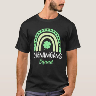 Mannen van Shenanigans Squad Rainbow St Patrick's T-shirt