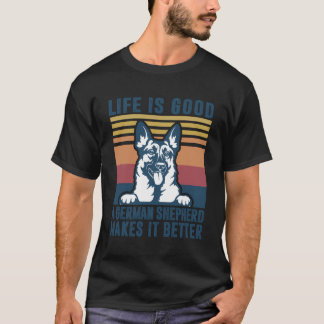 Mannen van Shepherd Gift Women Dog Dad German T-shirt