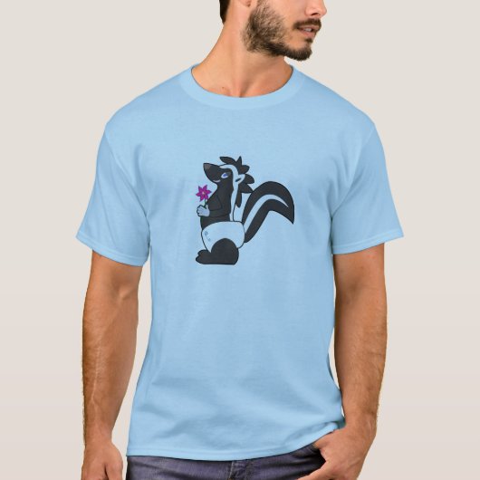 Mannen van Skunkguy T-Shirt - Blue (Voorkant)